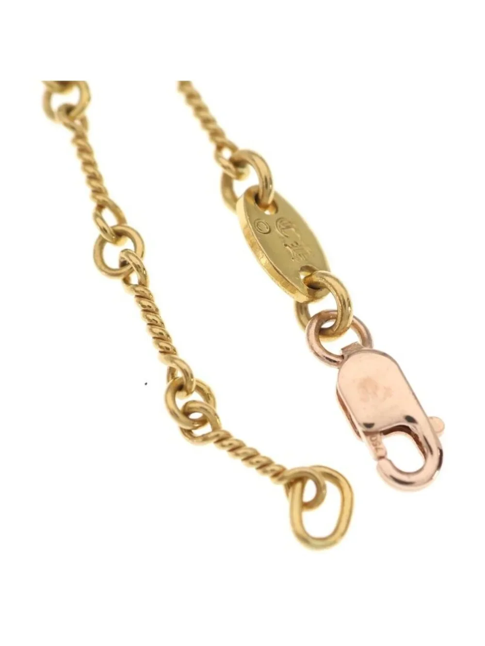 Chrome Hearts 22k Neckchain Twist Chain Necklace Gold